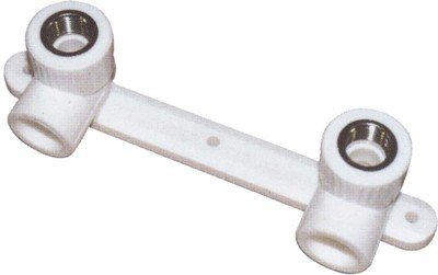 Планка монтажная PP-R белая Дн 20х1/2" ВР под смеситель с водорозетками PRO VALFEX 10124020-PRO