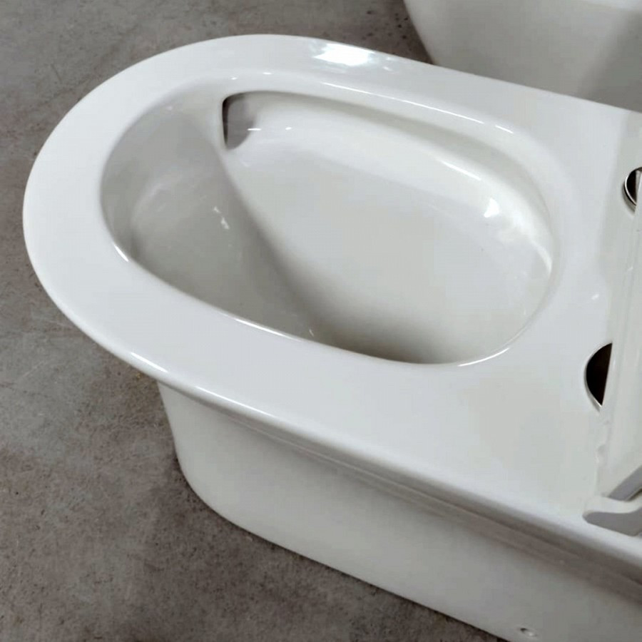 Унитаз-компакт Quwelle Vortex безободковый, универсальный выпуск, быстросъемное сидение микролифт