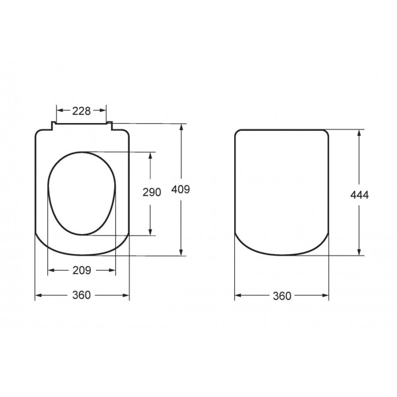 Крышка для чаши Roca Debba Soft Close, тонкое 8019D2003
