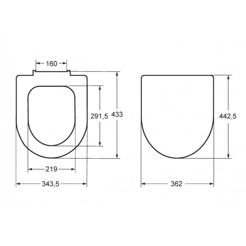 Крышка для чаши Roca Debba Round Soft Close 801B2200B