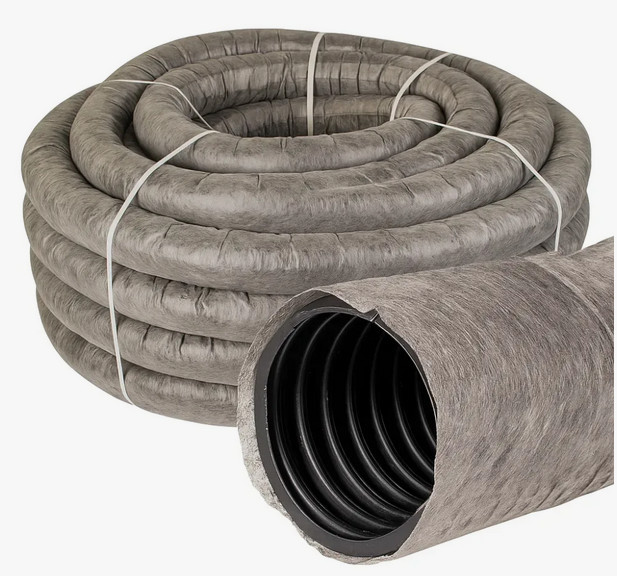 Труба дренажная гофр. ПНД с перфорацией и геотканью Дн 200 SN-4 (40 м) FD Pipe