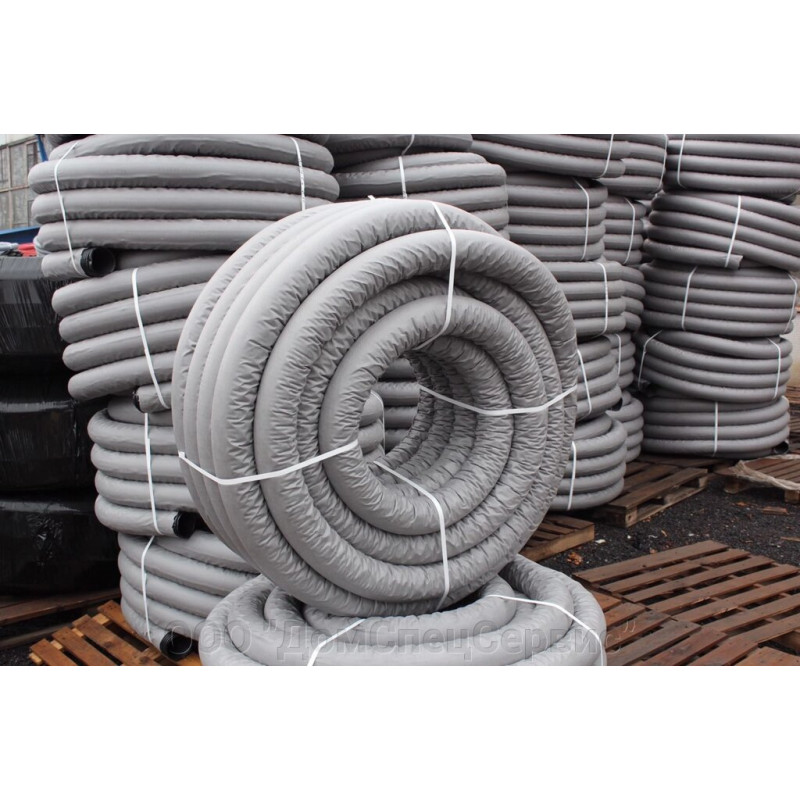 Труба дренажная гофр. ПНД с перфорацией и геотканью Дн 200 SN-4 (40 м) FD Pipe