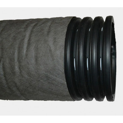 Труба дренажная гофр. ПНД с перфорацией и геотканью Дн 200 SN-4 (40 м) FD Pipe
