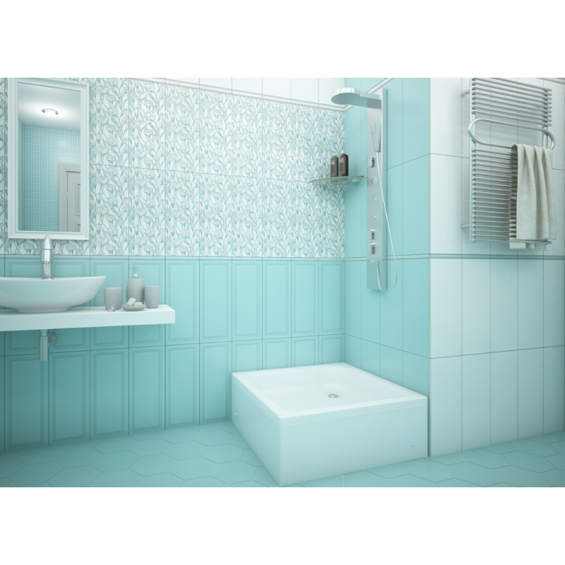 Акриловый душевой поддон 80x80x30 QuWelle Квадрат 30 с каркасом и экраном