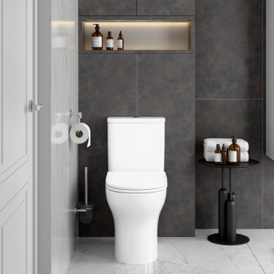 Унитаз-компакт Vitra Grand, горизонтальный выпуск, сидение дюропласт 9763B003-0567
