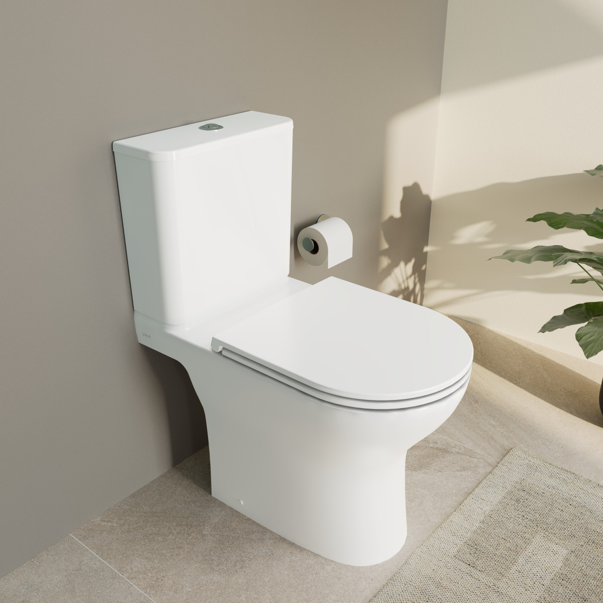 Унитаз-компакт Vitra Grand, горизонтальный выпуск, сидение дюропласт 9763B003-0567