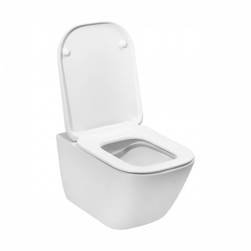 Сиденье Roca The Gap микролифт, тонкое, быстрое снятие, дюропласт