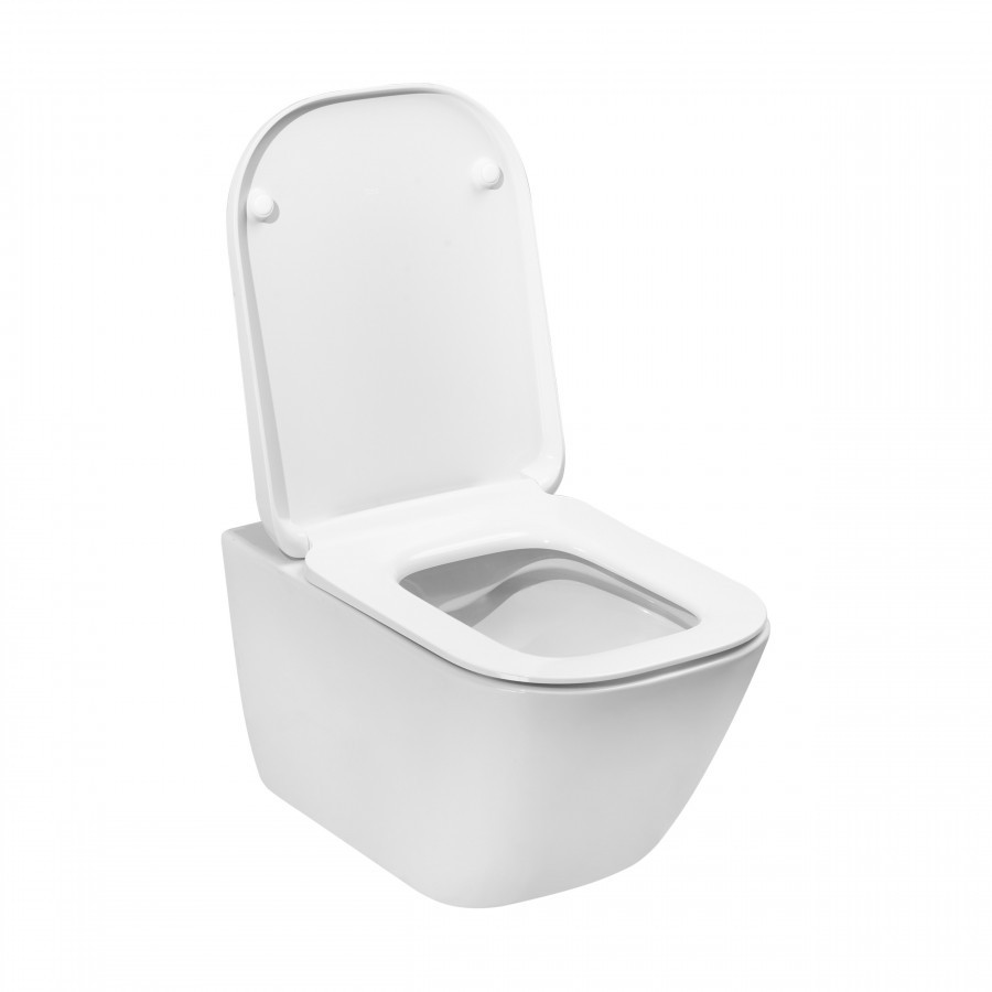 Сиденье Roca The Gap микролифт, тонкое, быстрое снятие, дюропласт