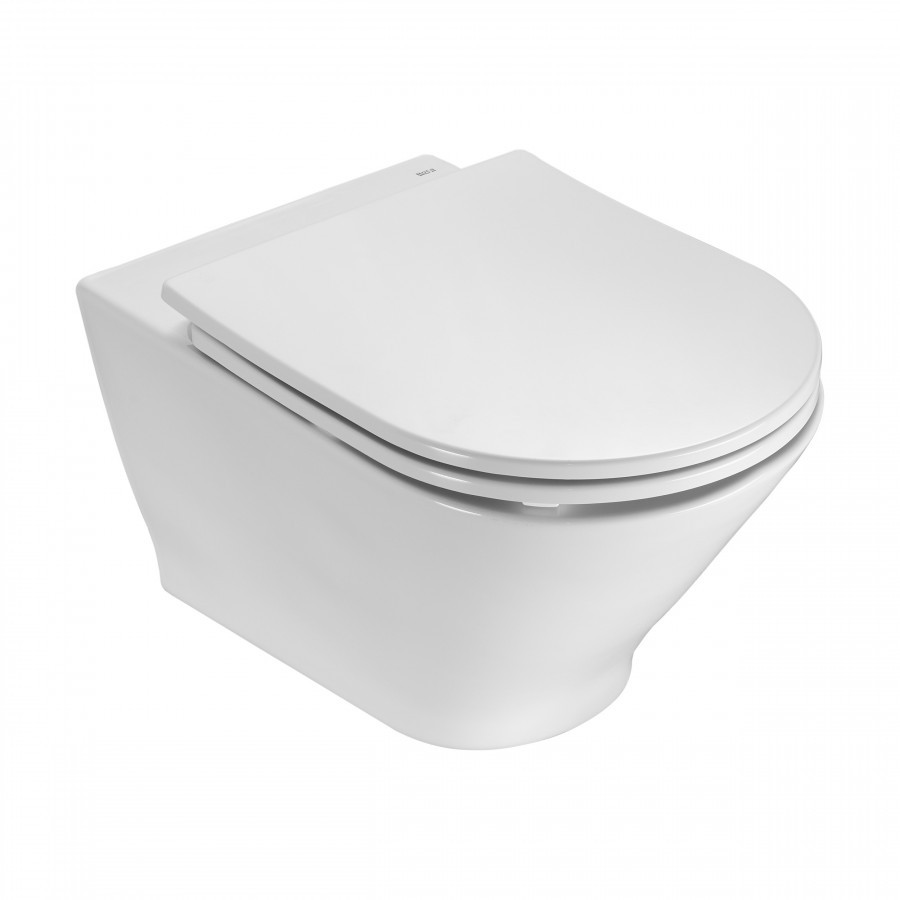 Сиденье Roca The Gap Round микролифт, тонкое, быстрое снятие, дюропласт
