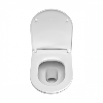 Сиденье Roca The Gap Round микролифт, тонкое, быстрое снятие, дюропласт