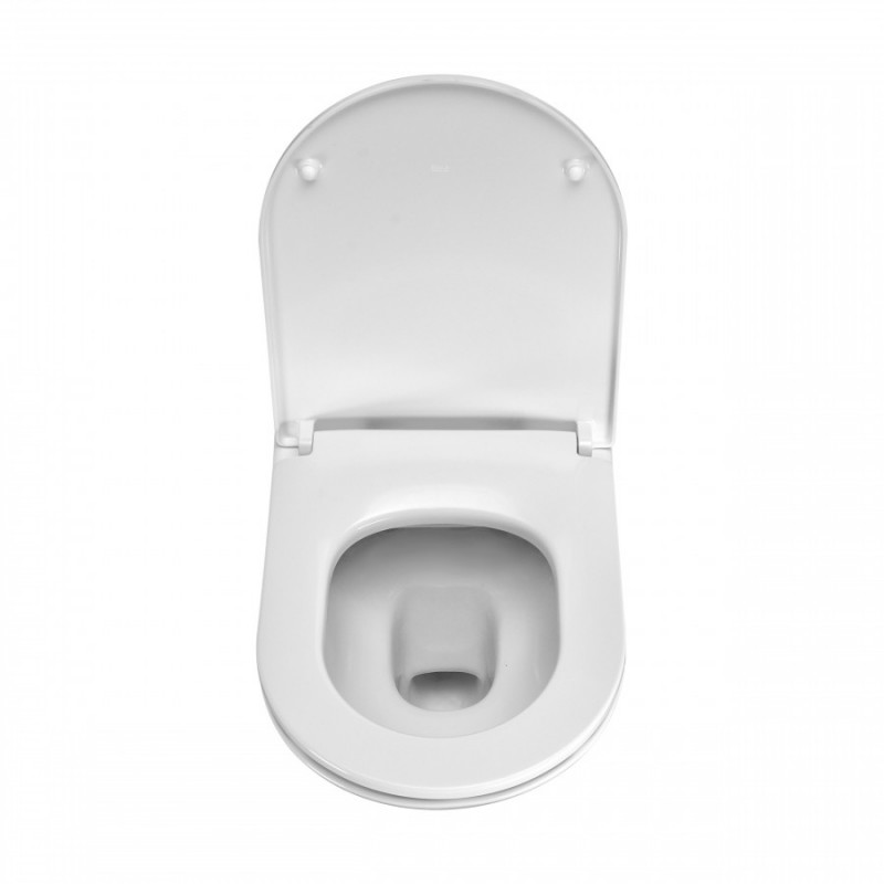 Сиденье Roca The Gap Round микролифт, тонкое, быстрое снятие, дюропласт