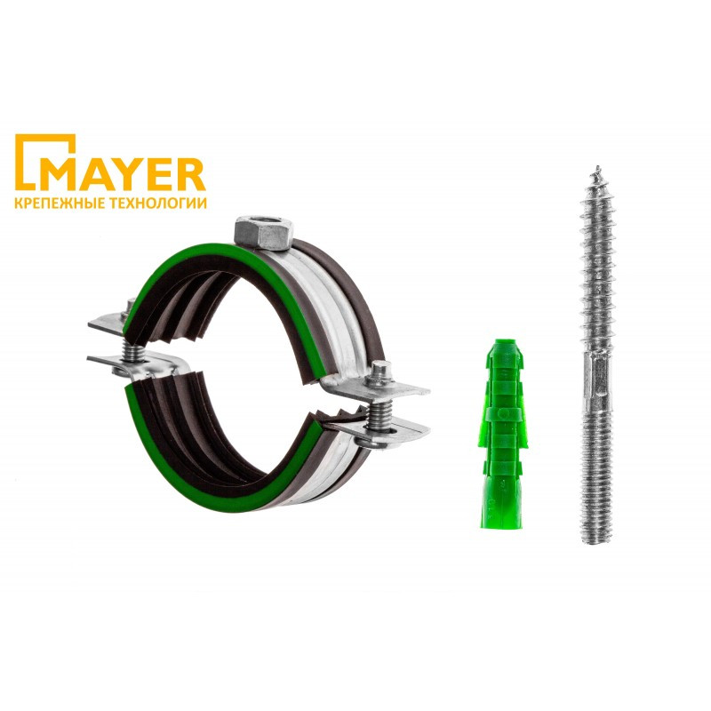 Хомут в комплекте Двн 162-170мм D 6" М10*100 (MAYER)