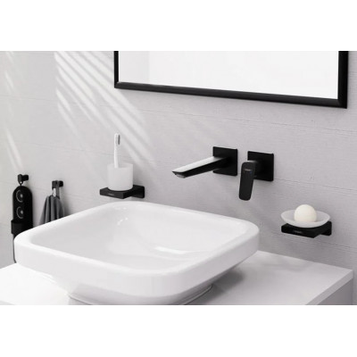 Смеситель для раковины Hansgrohe Logis Fine черный матовый