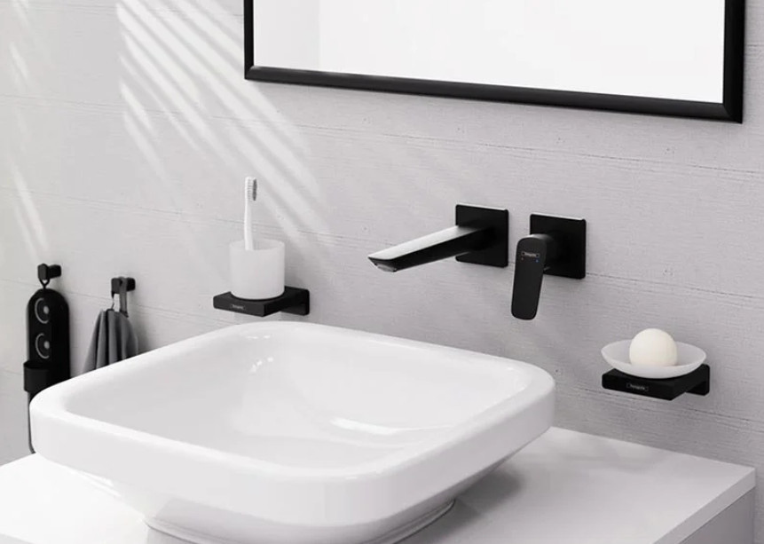 Смеситель для раковины Hansgrohe Logis Fine черный матовый