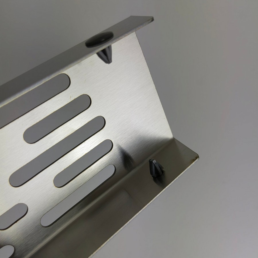 Трап для душа с гидрозатвором горизонтальный выпуск Quwelle Steel 10х50 c решеткой нержавеющая сталь