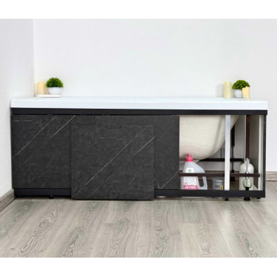 Экран под ванну Alavann МДФ Rita Black 160 черный мрамор
