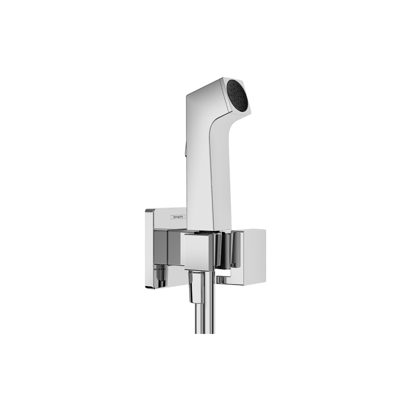 Ручной душ-биде Hansgrohe Bidette E EcoSmart с запорным клапаном, для холодной воды, с держателем и шлангом 125 см