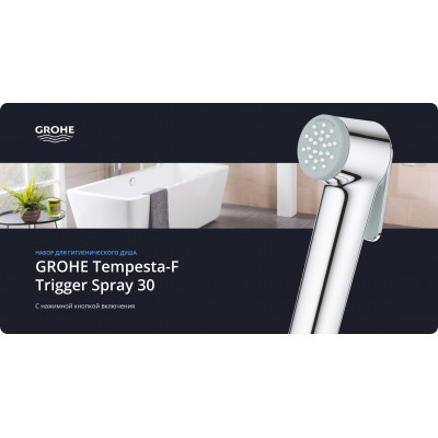 Набор для гигиенического душа GROHE Tempesta-F Trigger Spray 30, 1000 мм, хром