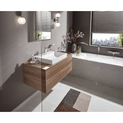 Однорычажный смеситель для раковины Hansgrohe Vivenis110 без сливного комплекта, хром