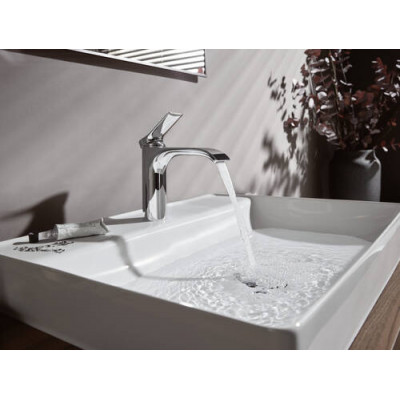 Однорычажный смеситель для раковины Hansgrohe Vivenis110 без сливного комплекта, хром