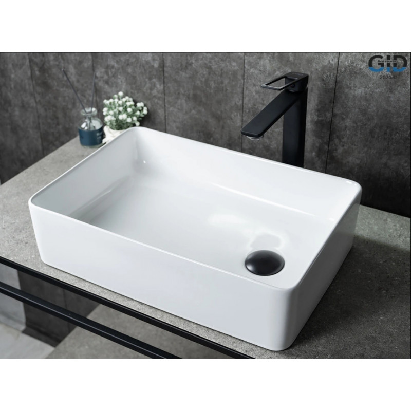 Накладная белая раковина Creativo 50,5 х 34,5 для ванной Gid N1205