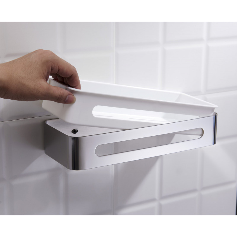 Полка подвесная стеклянная 110см Aquaton Отель 1A110503XX010