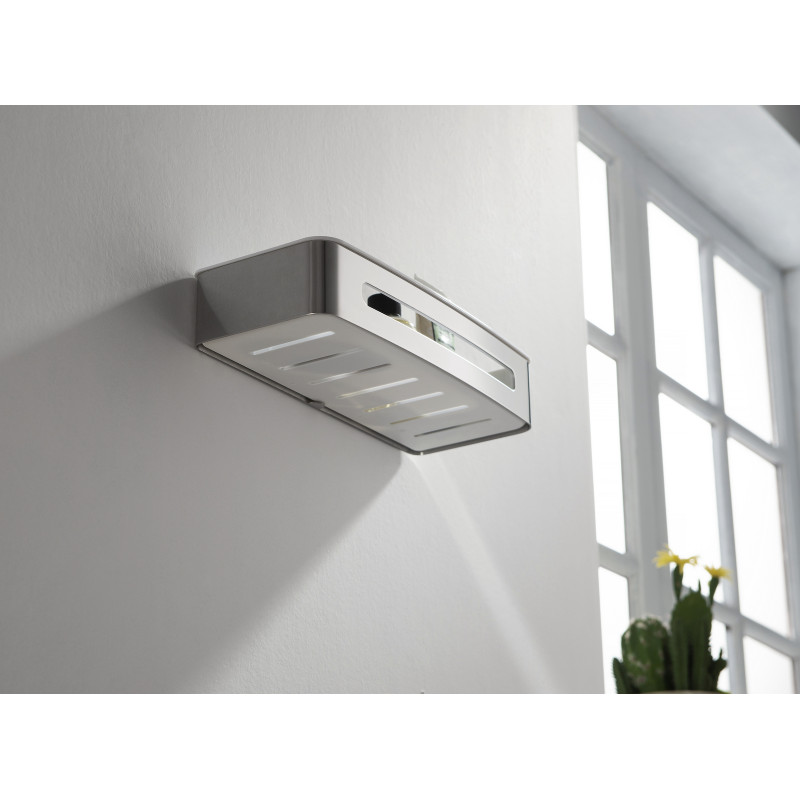 Полка подвесная стеклянная 110см Aquaton Отель 1A110503XX010