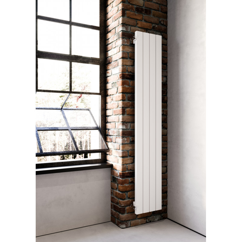 Радиатор с прямоугольным профилем Loten Line V 1750*515*30 8 секций, нижнее правое подключение, белый полуматовый