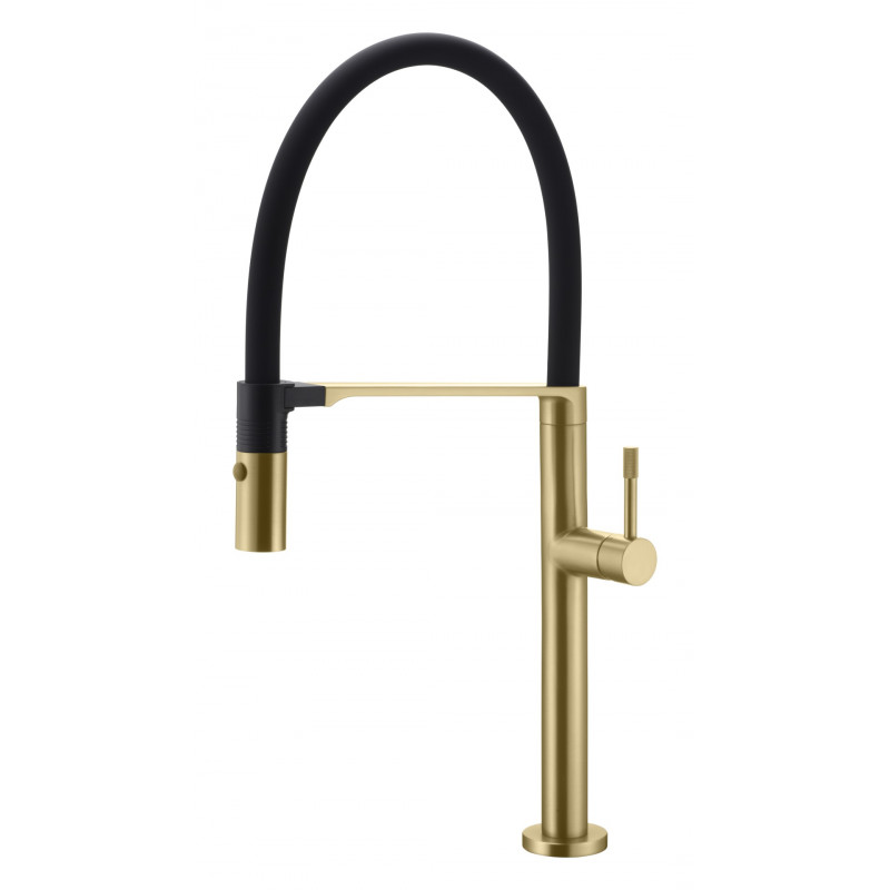 Смеситель для кухни Boheme UNO MATT GOLD 114-MG, золото-матовый