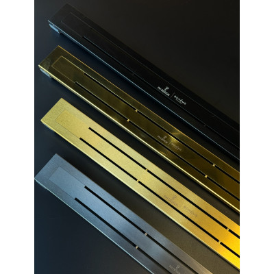 Душевой лоток Boheme Premium Trendy 60см, нерж.сталь GUN METAL графит
