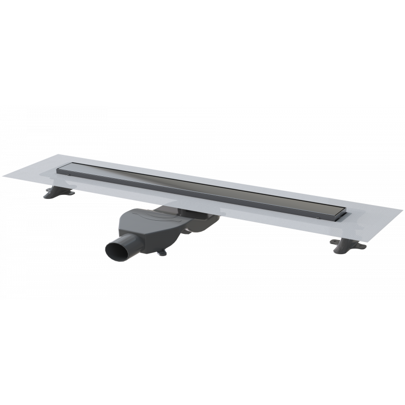 Душевой лоток Boheme Premium Linear 80 см, нержавеющая сталь, цвет Gun Metal (графит)
