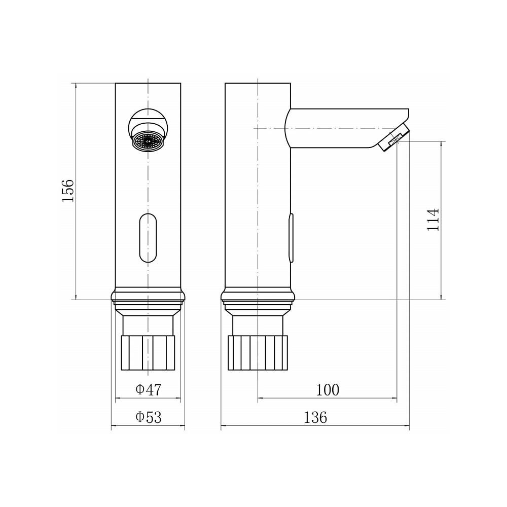 Смеситель для умывальника электронный, Puravida, Hansgrohe 15171000