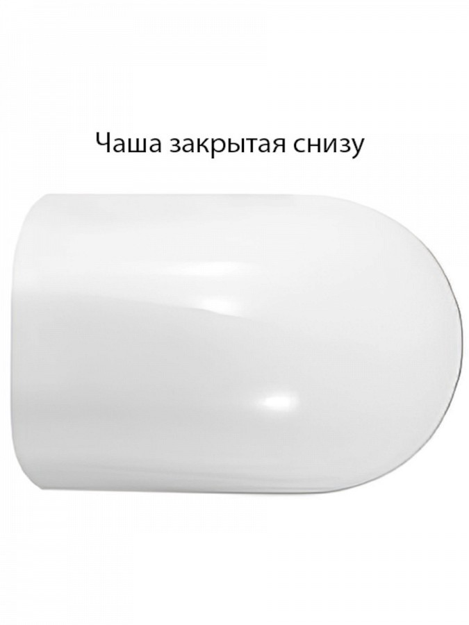 Унитаз подвесной безободковый 495x360x388мм Quwelle Streamlined овал, белый, смыв Торнадо, быстросъемное сидение с микролифтом