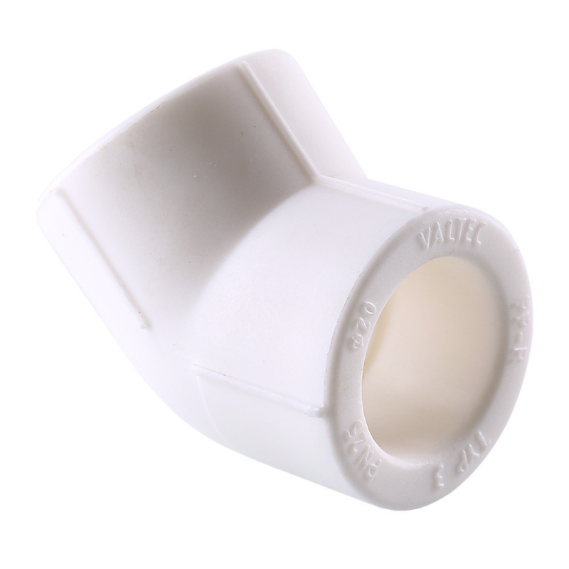 Угольник PPR белый 45гр 25 VALTEC VTp.759.0.025