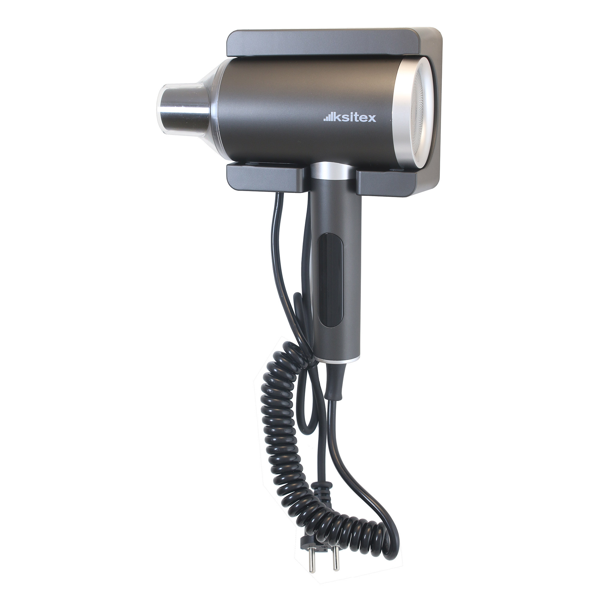 Фен Ksitex F‑2000C JET, 2000 Вт, ионизация, сенсорное включение, настенное крепление