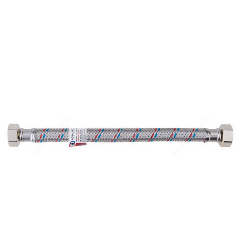 Подводка гибкая для воды нержавеющая оплетка ГИГАНТ 3/4" г-г L-1м AQUALINE