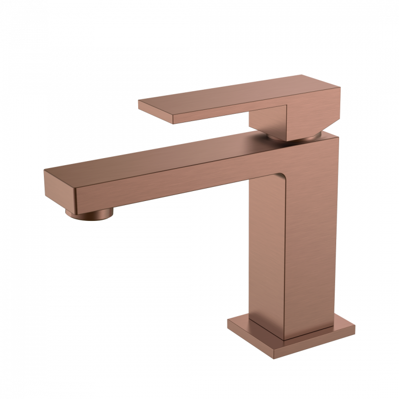 Смеситель для умывальника Boheme QUBIC Brushed Bronze, однорычажный, цвет &laquo;брашированная бронза&raquo;, Италия