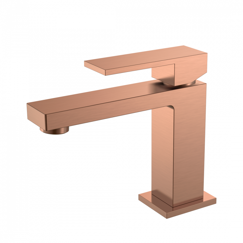 Смеситель для умывальника Boheme QUBIC Brushed Bronze, однорычажный, цвет &laquo;брашированная бронза&raquo;, Италия