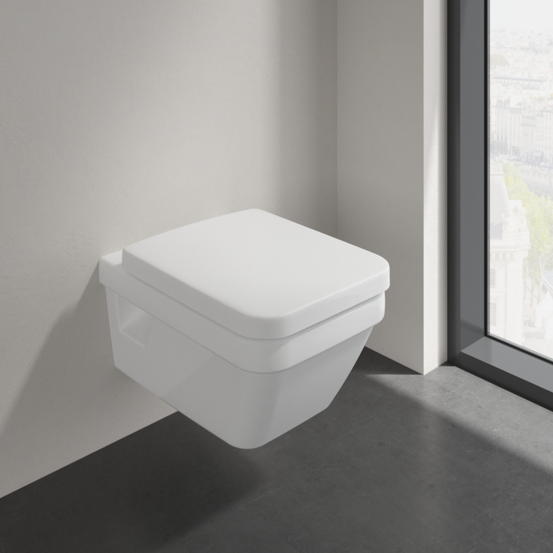 Унитаз подвесной Villeroy&Boch Architectura с функцией DirectFlush, Alpine White, сидение c микролифтом быстросъемное