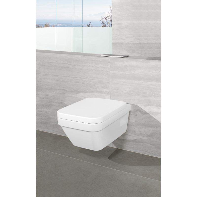 Унитаз подвесной Villeroy&Boch Architectura с функцией DirectFlush, Alpine White, сидение c микролифтом быстросъемное