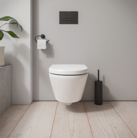 Унитаз подвесной 370*540 Duravit D-Code без ободка, белый глянцевый