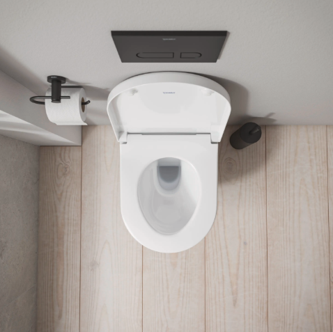 Унитаз подвесной 370*540 Duravit D-Code без ободка, белый глянцевый
