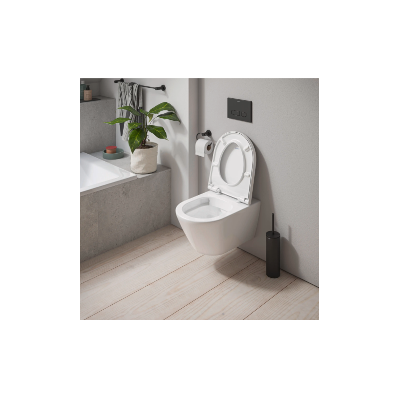 Унитаз подвесной 370*540 Duravit D-Code без ободка, белый глянцевый
