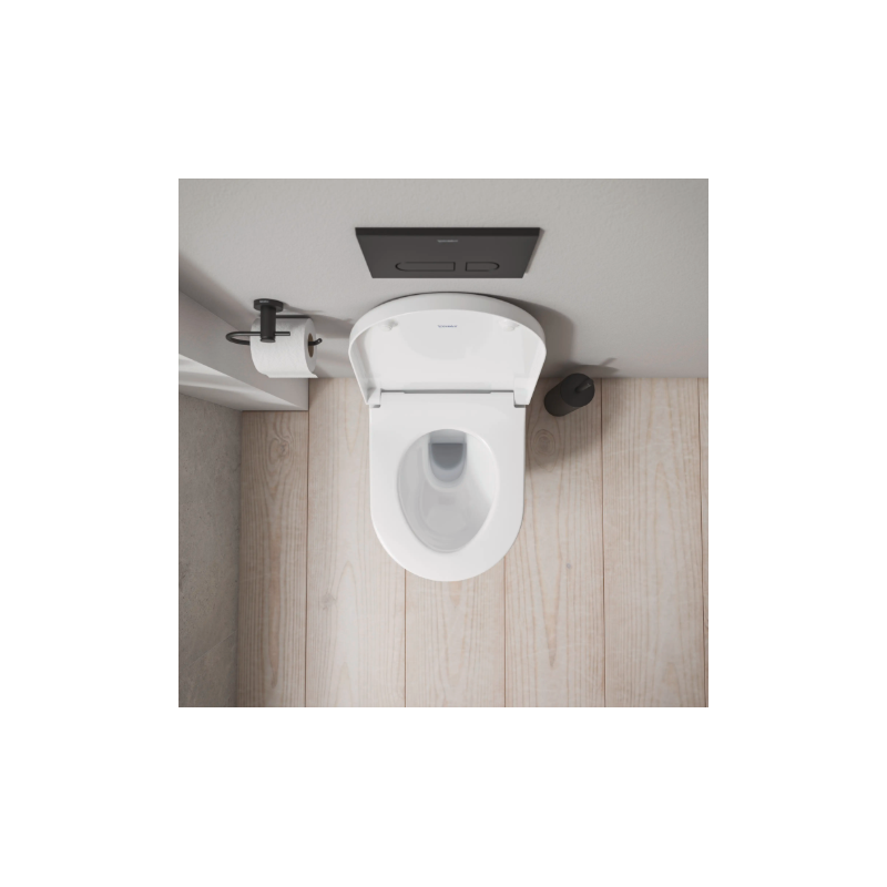 Унитаз подвесной 370*540 Duravit D-Code без ободка, белый глянцевый