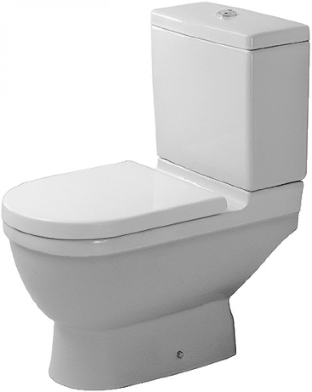Унитаз компакт Duravit Starck 3, горизонтальный выпуск, сидение дюропласт