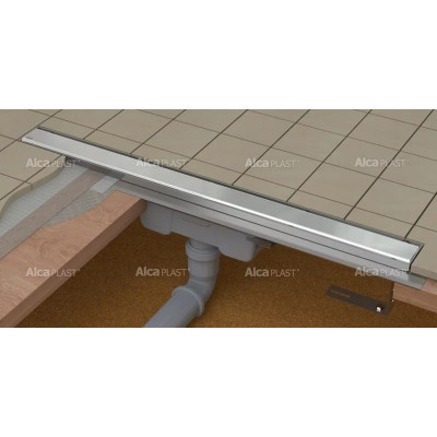 APZ1006 Professional водоотводящий желоб Alca Plast 550мм с порогами для цельной решетки, вертикальный сток