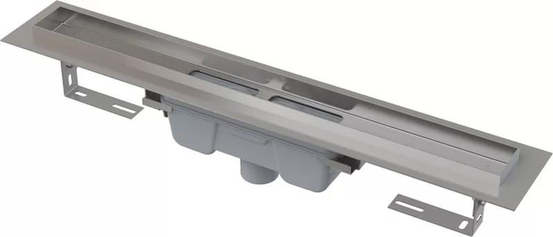 APZ1006 Professional водоотводящий желоб Alca Plast 550мм с порогами для цельной решетки, вертикальный сток
