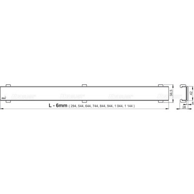 Решетка Floor-1150 под крадку плитки AlcaPlast