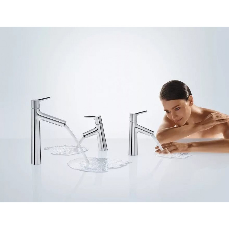 Смеситель для умывальника, Talis S, с донным клапаном, Hansgrohe 72013000