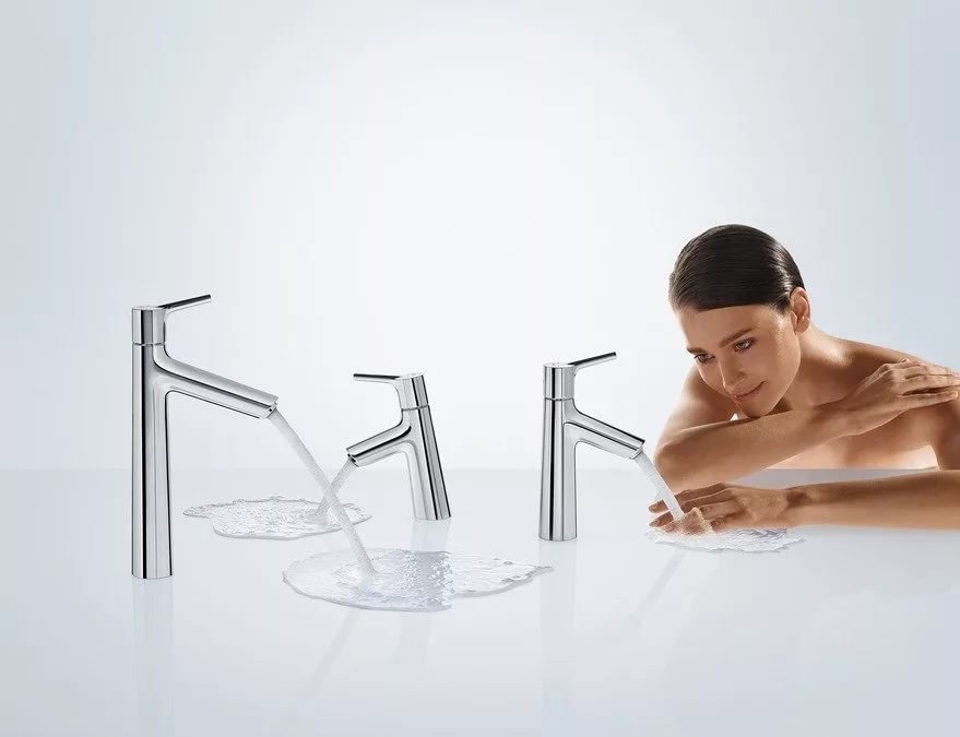 Смеситель для умывальника, Talis S, с донным клапаном, Hansgrohe 72013000